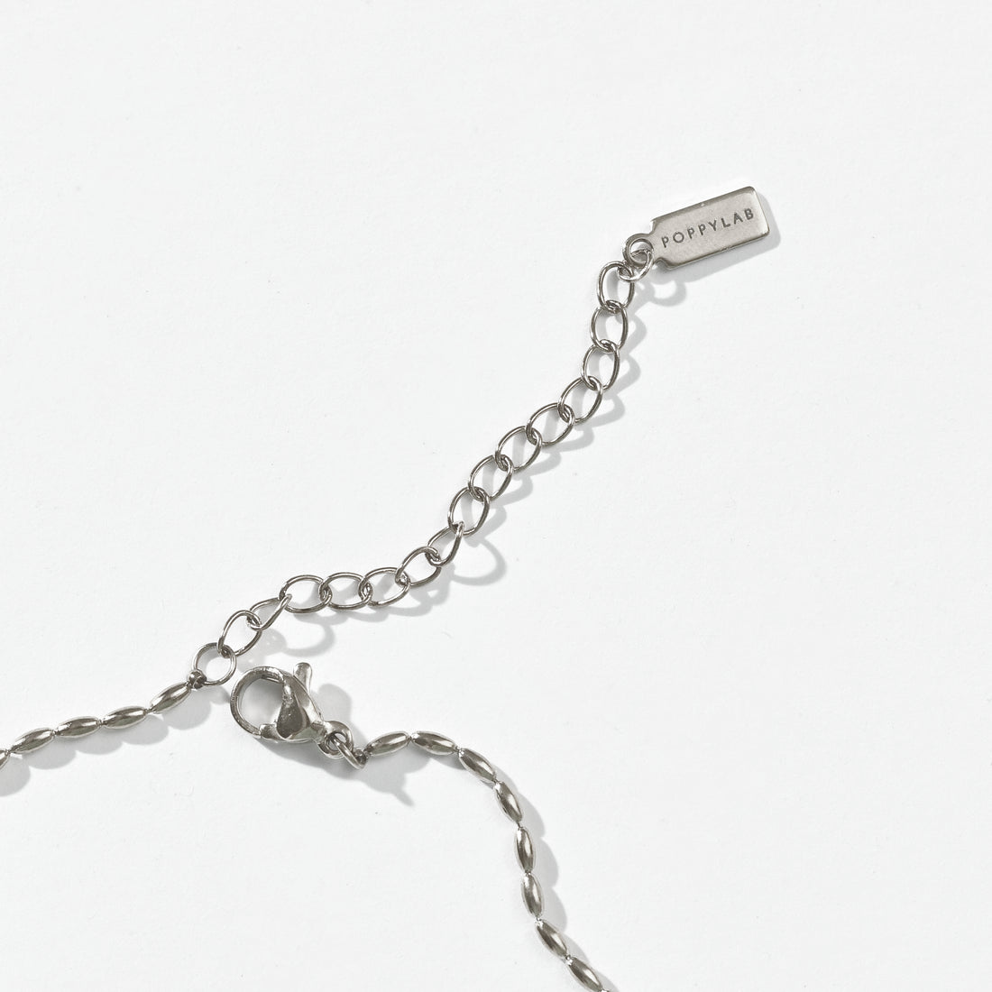 Cora Beaded Necklace | Silver