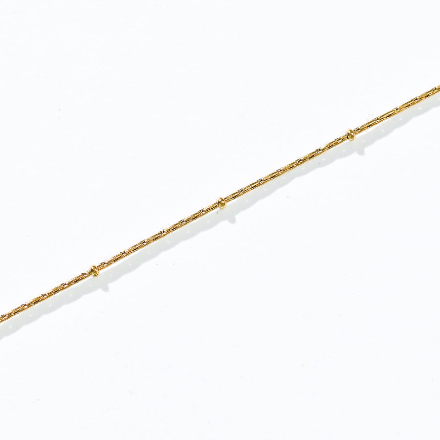 Alba Beaded Chain Necklace | Gold