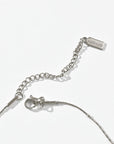 Alba Beaded Chain Necklace | Silver