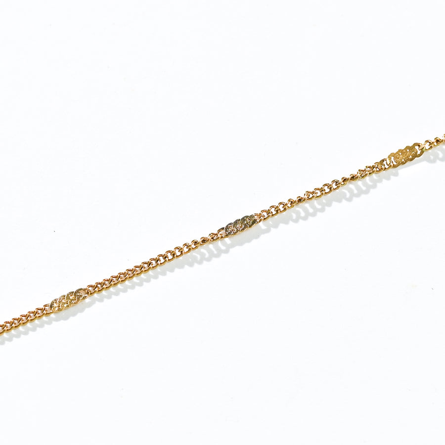Carrey Hammered Necklace | Gold