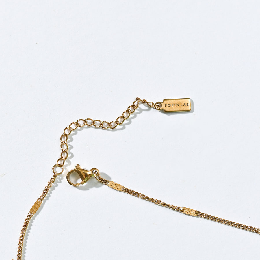 Carrey Hammered Necklace | Gold
