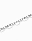 Ashley Mini Paperclip Necklace | Silver