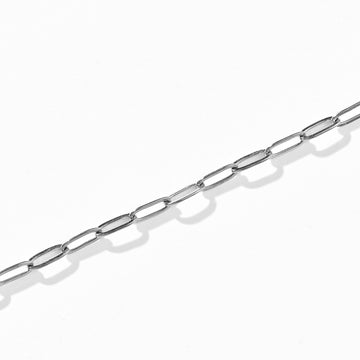 Ashley Mini Paperclip Necklace | Silver
