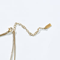 Ava Layered Tennis Necklace | Gold