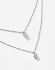 Jessica Layered Necklace | Silver