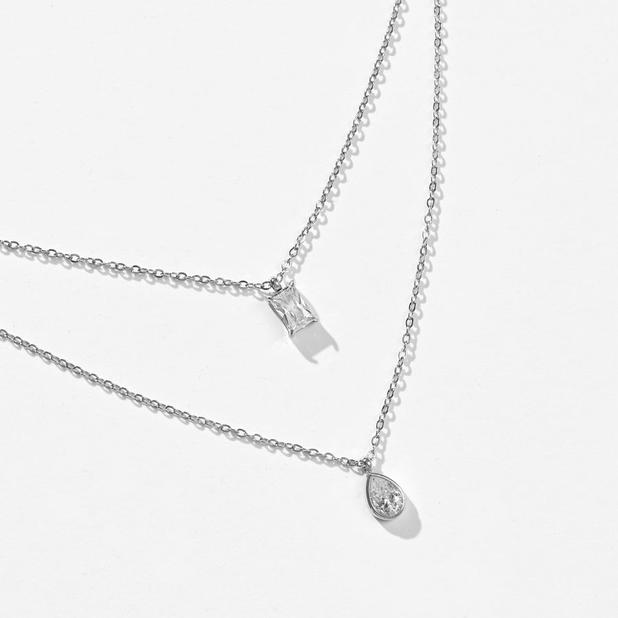 Jessica Layered Necklace | Silver