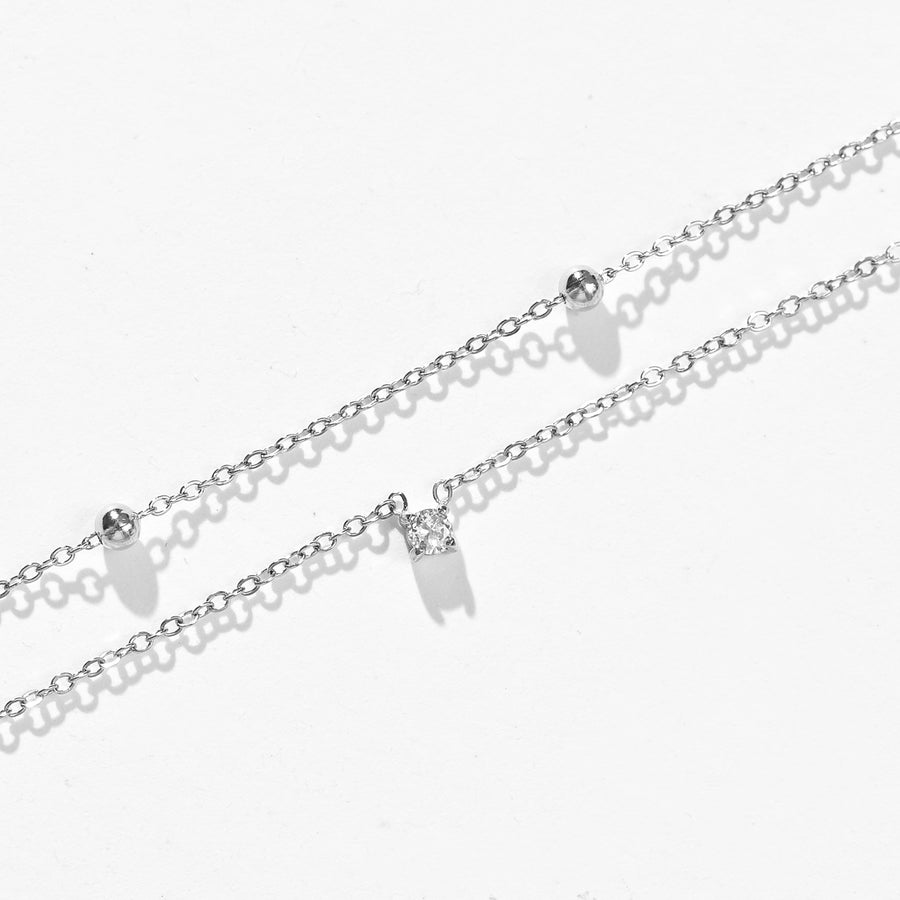 Atlas Layered Necklace | Silver