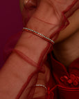 Laura Tennis Bracelet | Scarlet