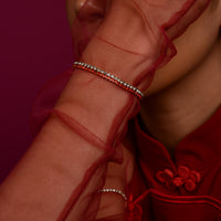 Laura Tennis Bracelet | Scarlet