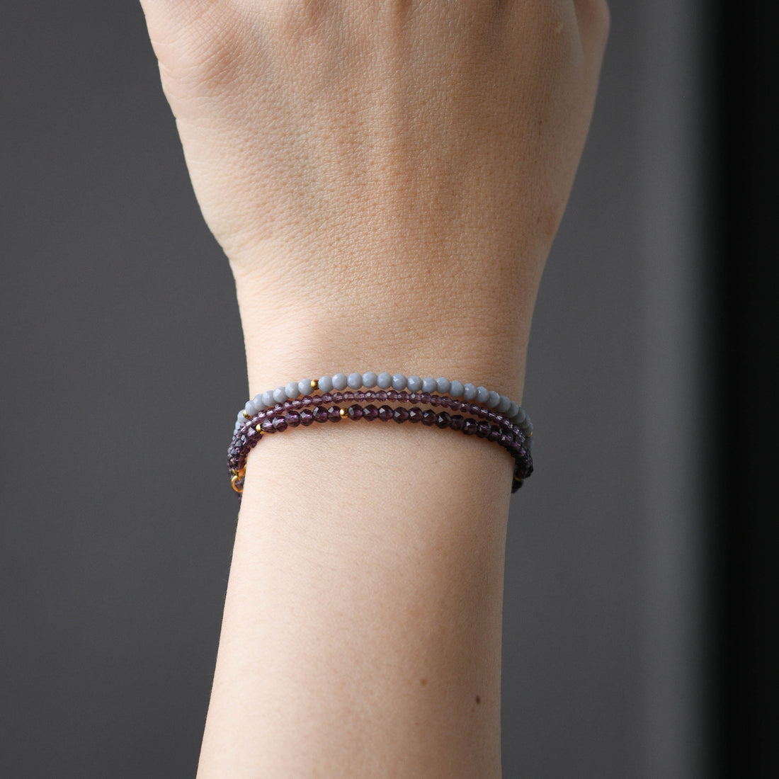 Leena Beaded Bracelet | Purple Haze