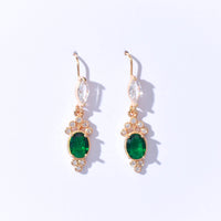 Ru-Lin | Emerald Dangles