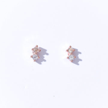Hazel Studs | Rose Gold