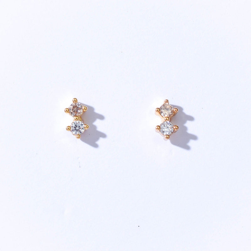 Hazel Studs | Gold