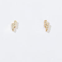 Lightning Bolt Studs | Gold