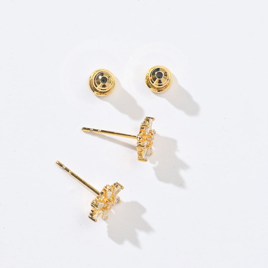 Lumi Snowflake Studs | Gold