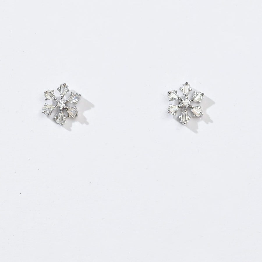 Lumi Snowflake Studs | Silver
