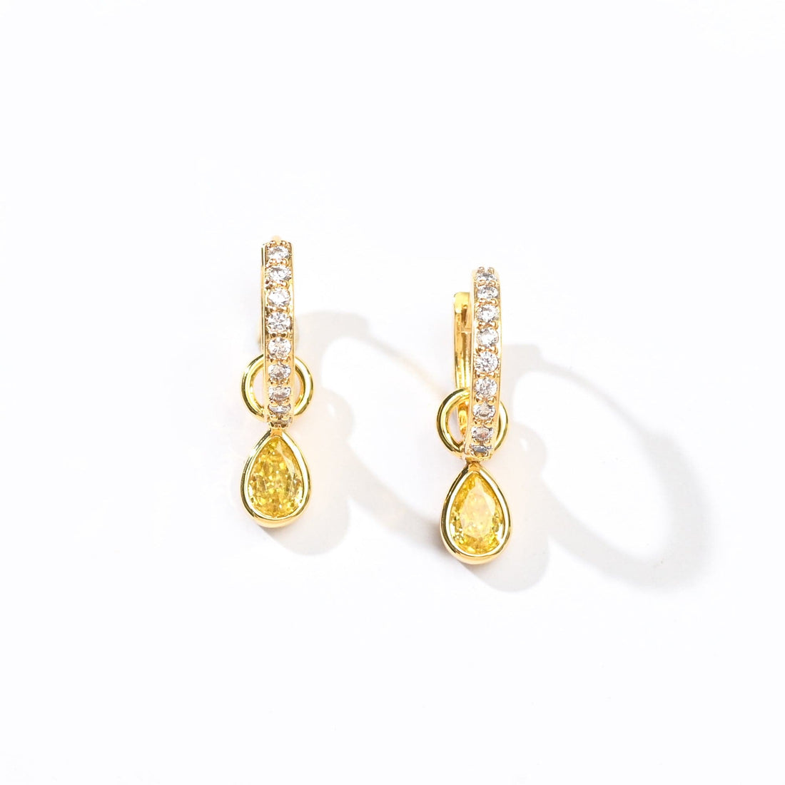 Elle 2-in-1 Hoops with Charms | Canary