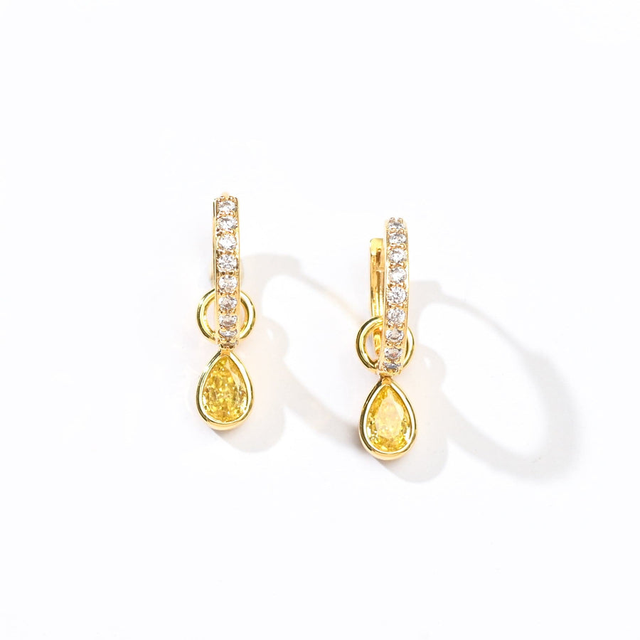 Elle 2-in-1 Hoops with Charms | Canary