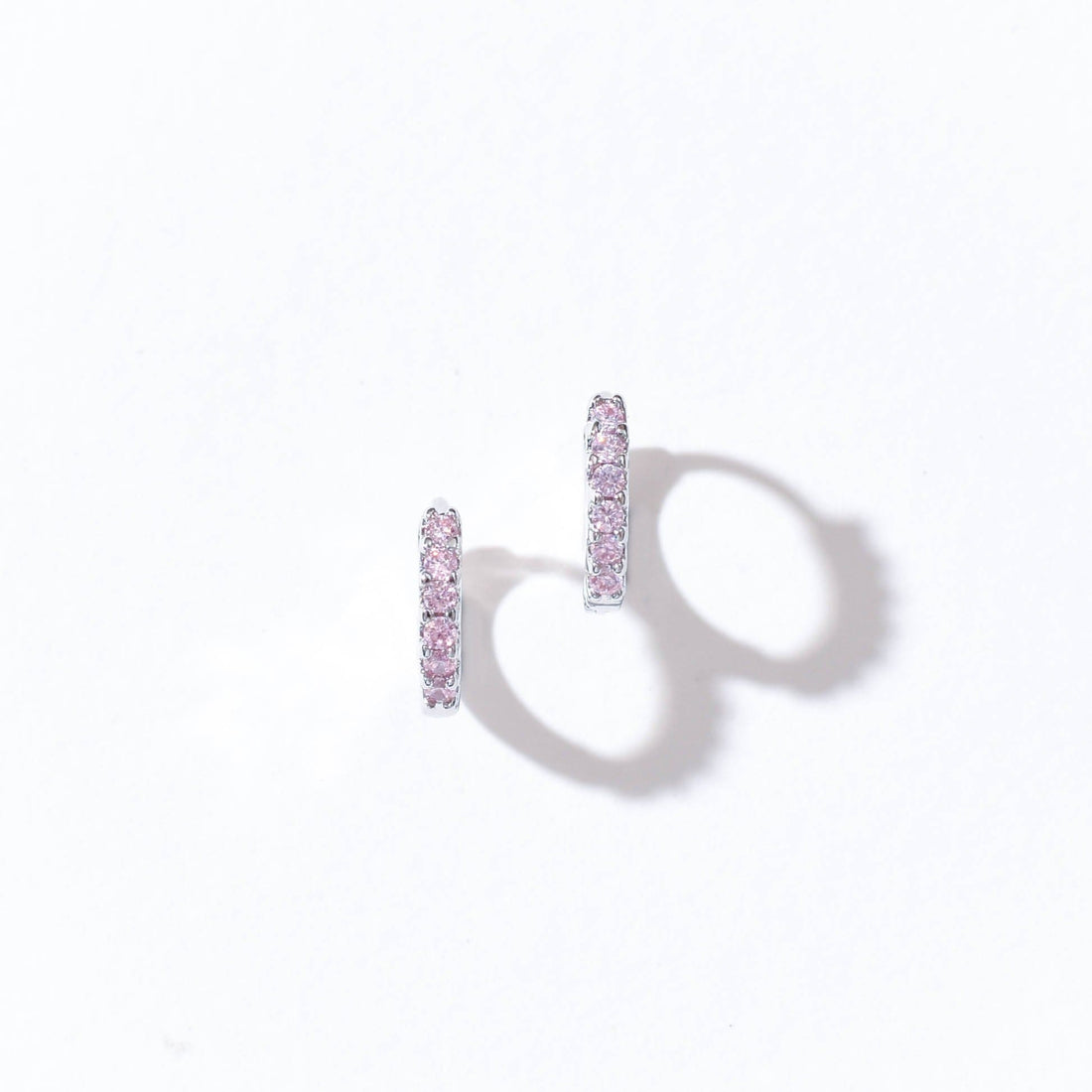 Drea Mini Huggies | Pink Silver