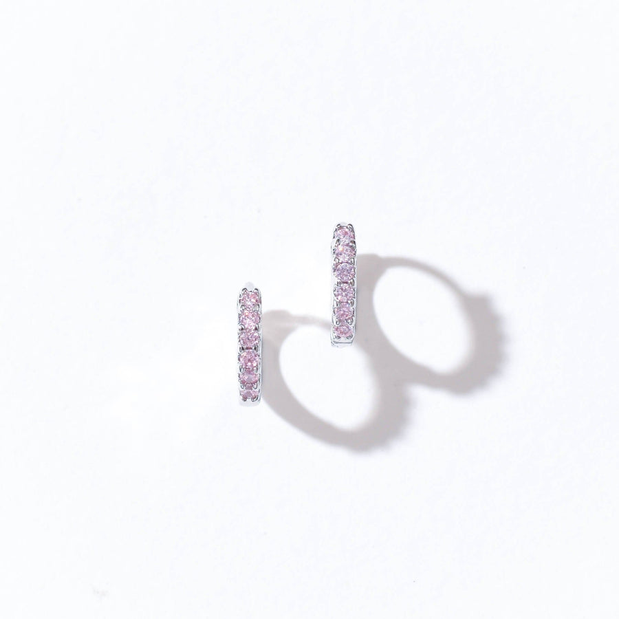 Drea Mini Huggies | Pink Silver