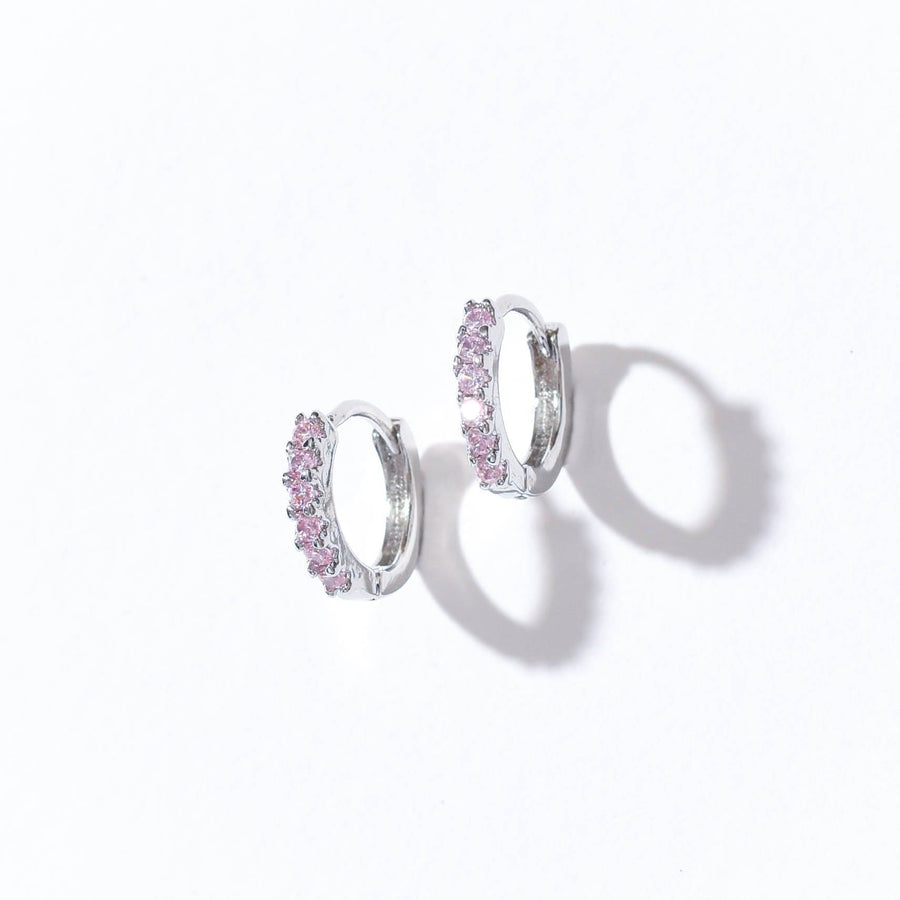 Drea Mini Huggies | Pink Silver