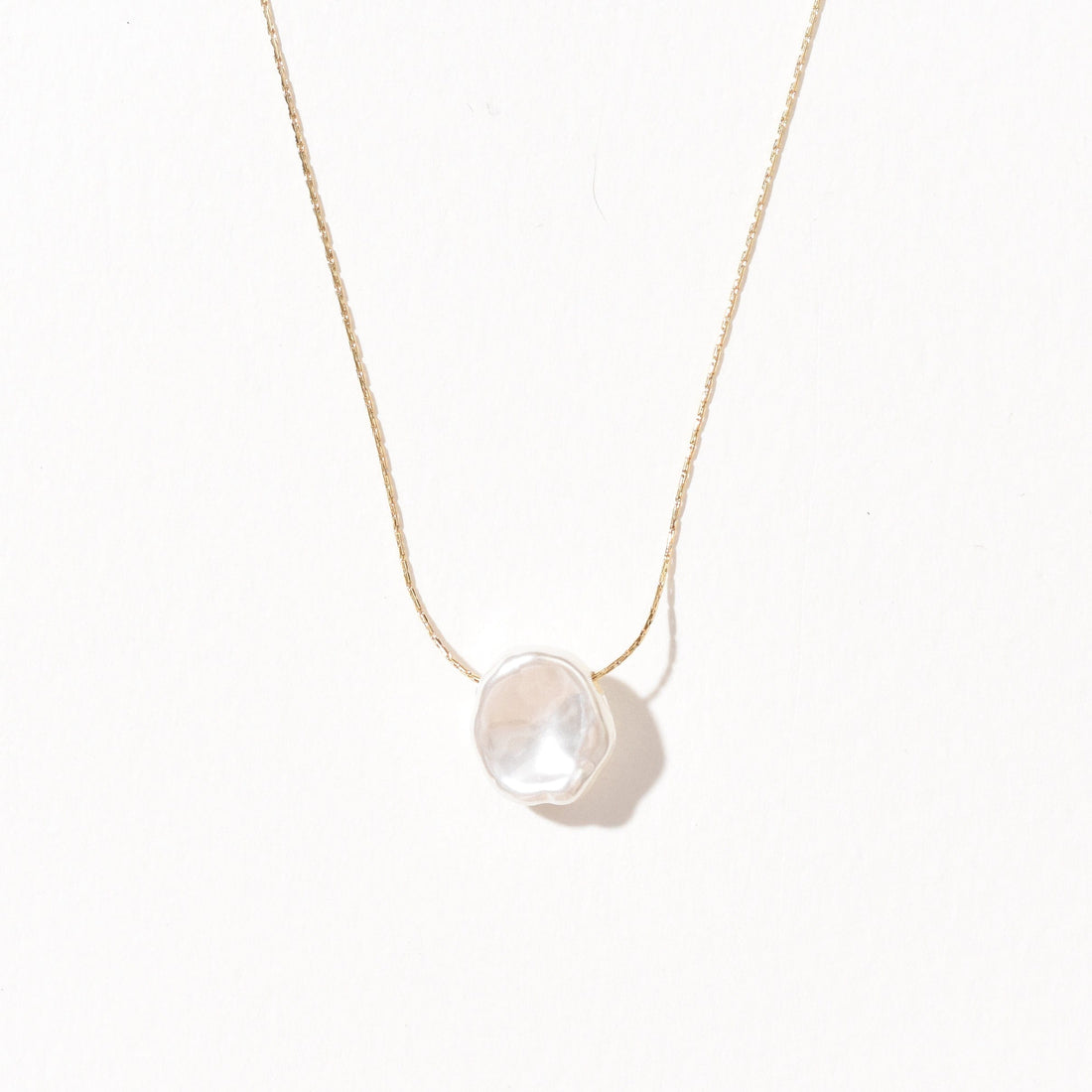 Shyla Faux Pearl Necklace | Gold