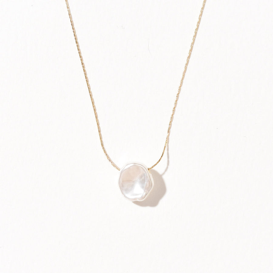 Shyla Faux Pearl Necklace | Gold