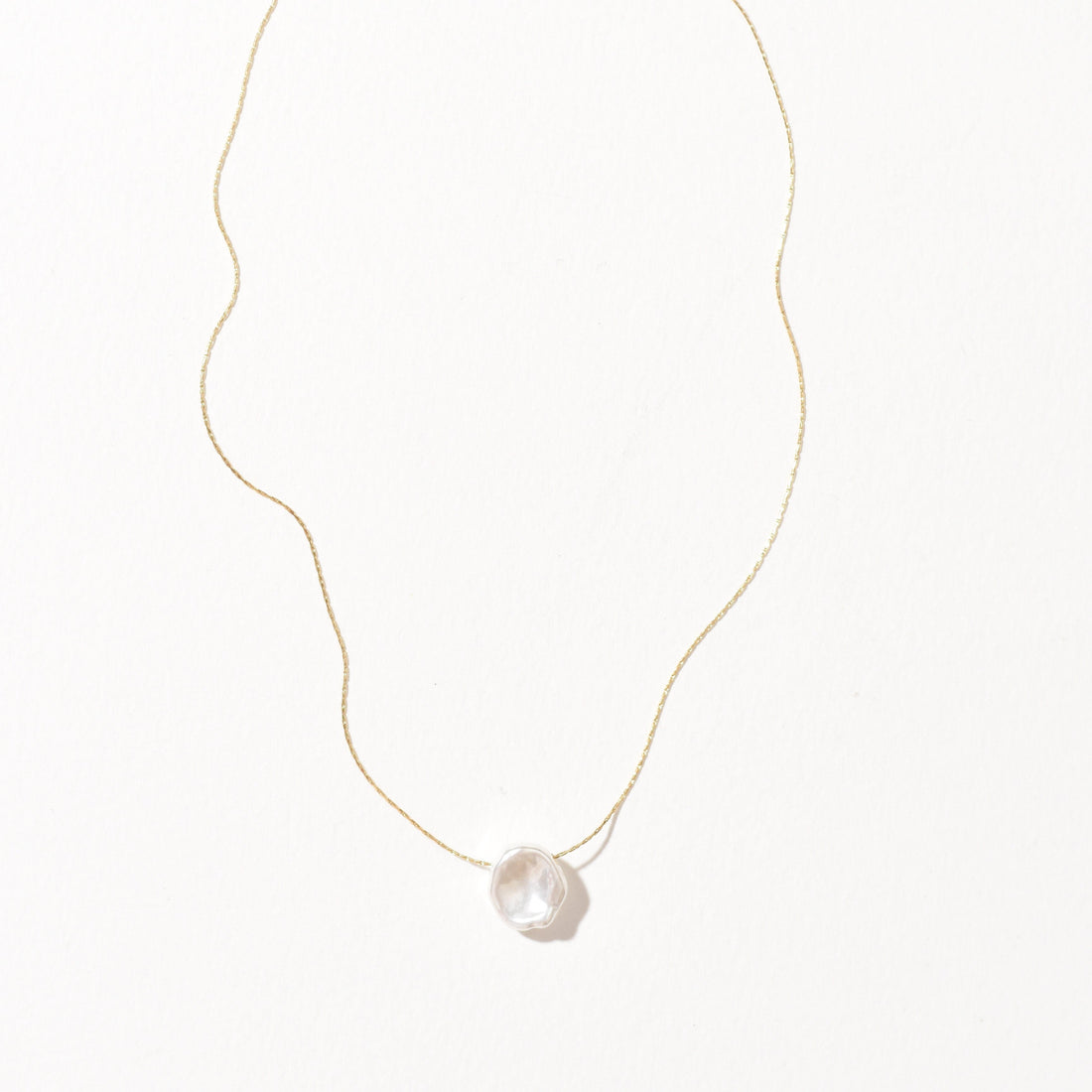 Shyla Faux Pearl Necklace | Gold