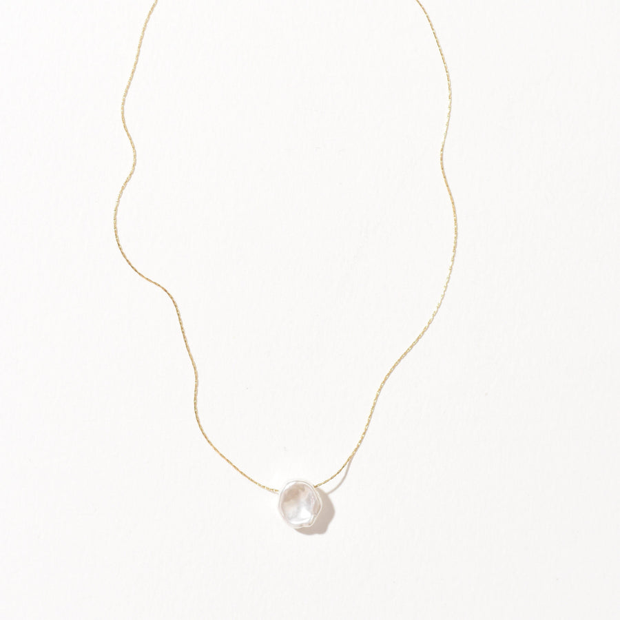 Shyla Faux Pearl Necklace | Gold