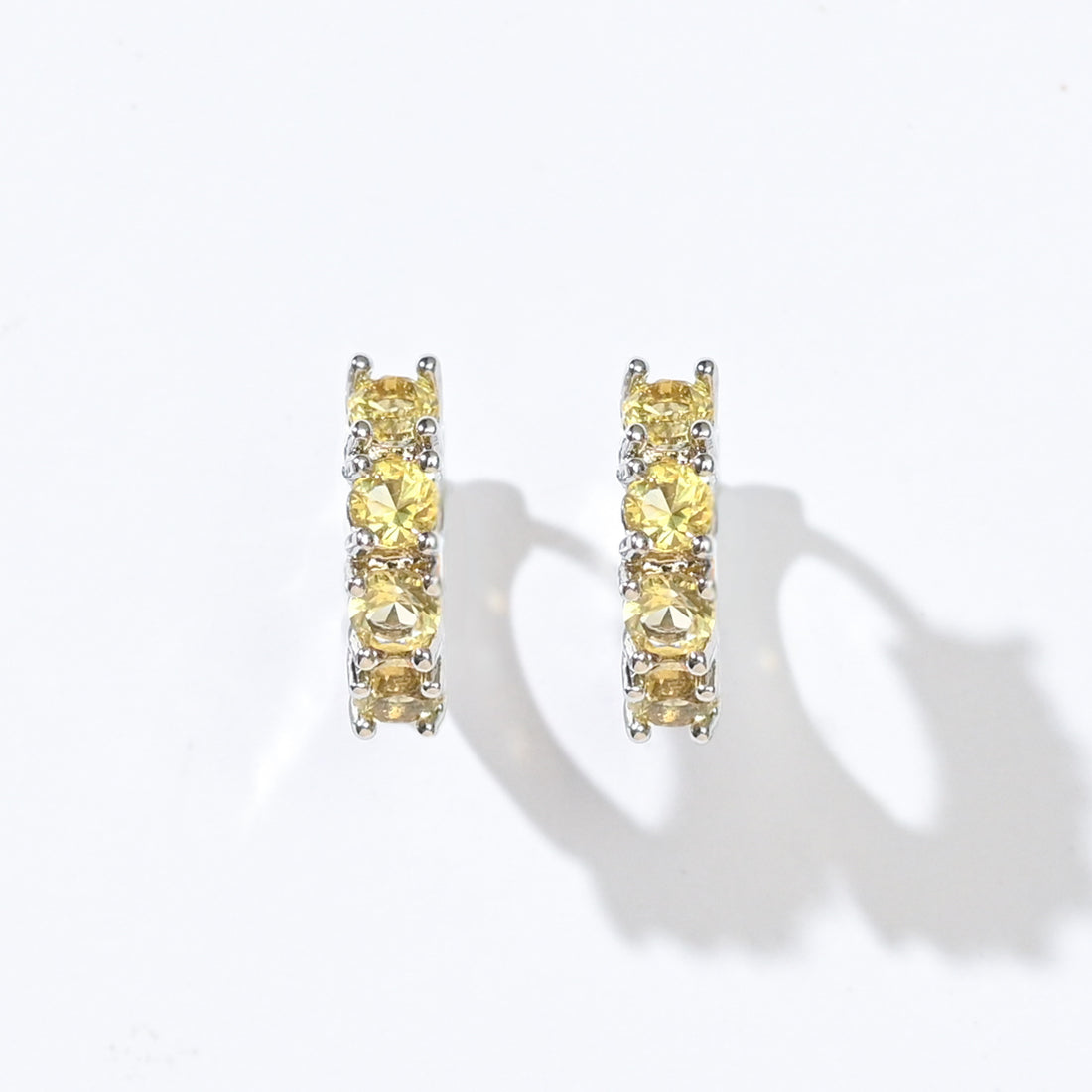 Kaia Mini Huggies | Sunrise Silver