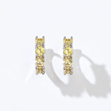 Kaia Mini Huggies | Sunrise Silver