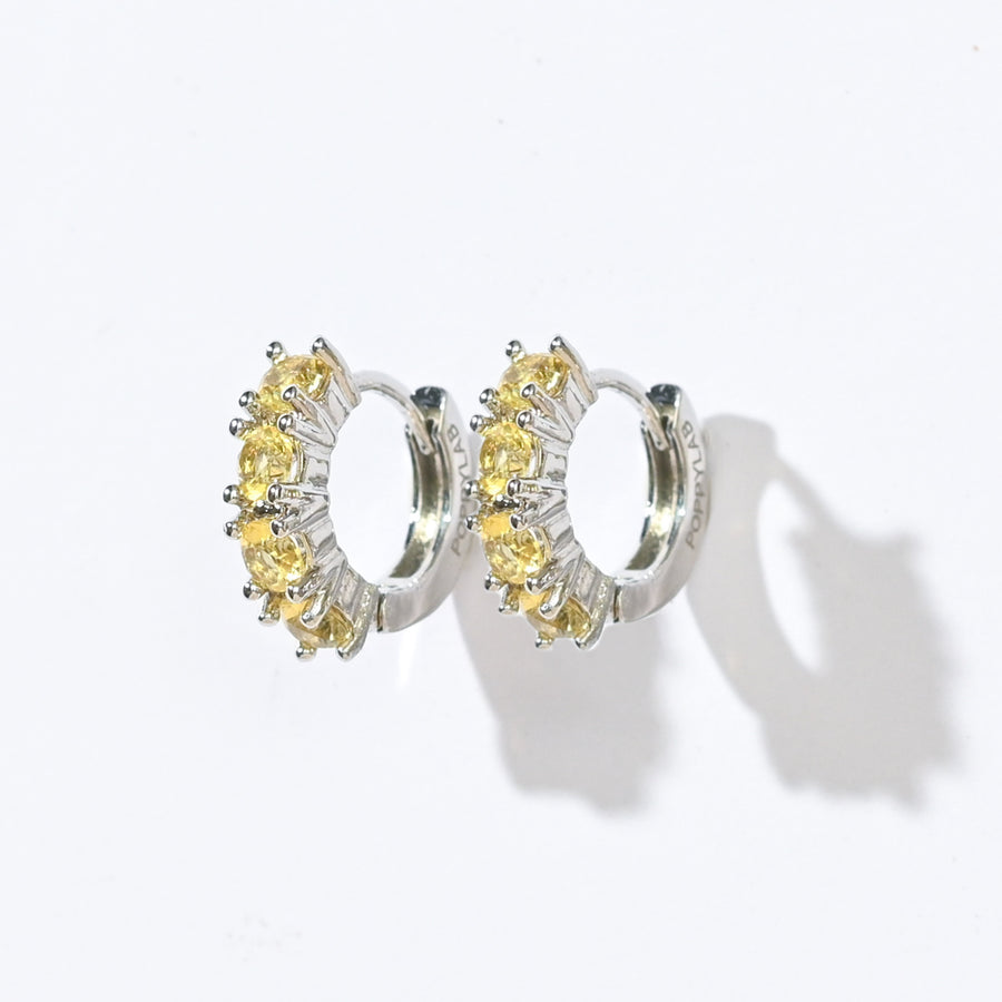 Kaia Mini Huggies | Sunrise Silver