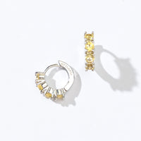 Kaia Mini Huggies | Sunrise Silver