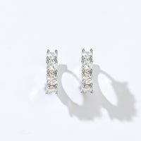 Kaia Mini Huggies | Clear Platinum