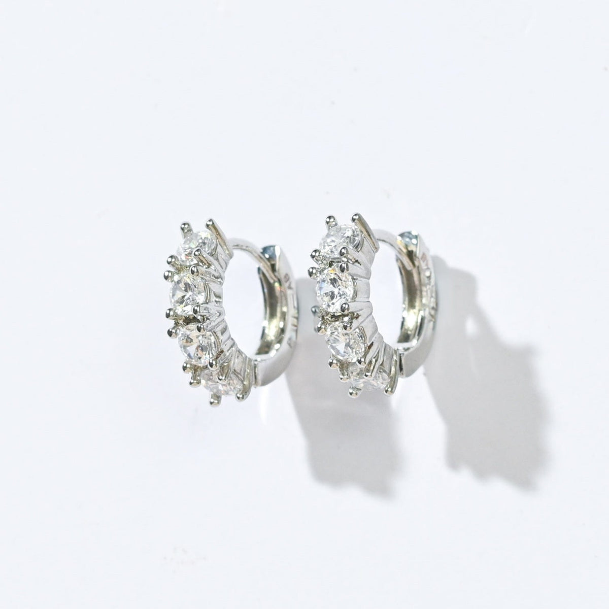 Kaia Mini Huggies | Clear Platinum