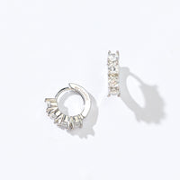 Kaia Mini Huggies | Clear Platinum