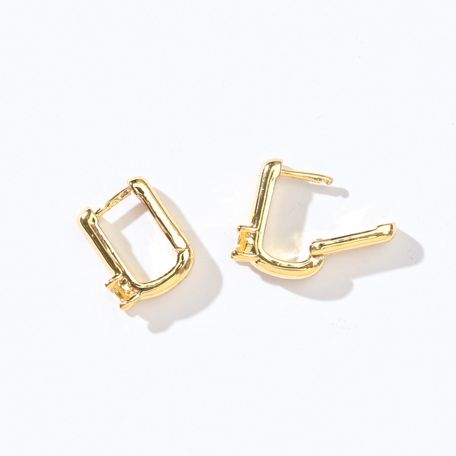 Sienna Minimalist Huggies | Sunrise Gold