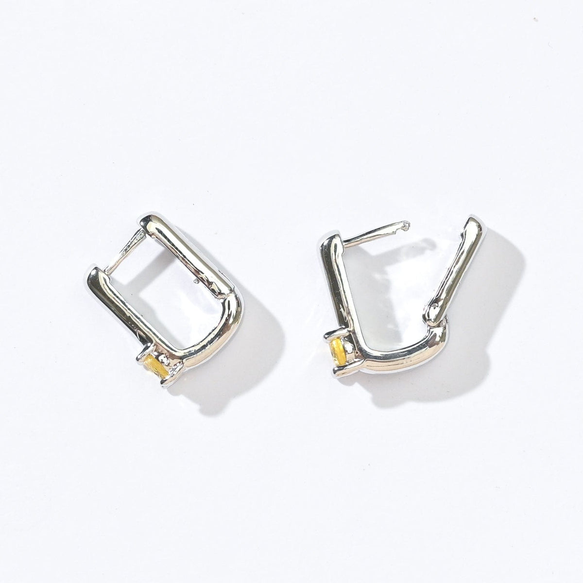 Sienna Minimalist Huggies | Sunrise Silver