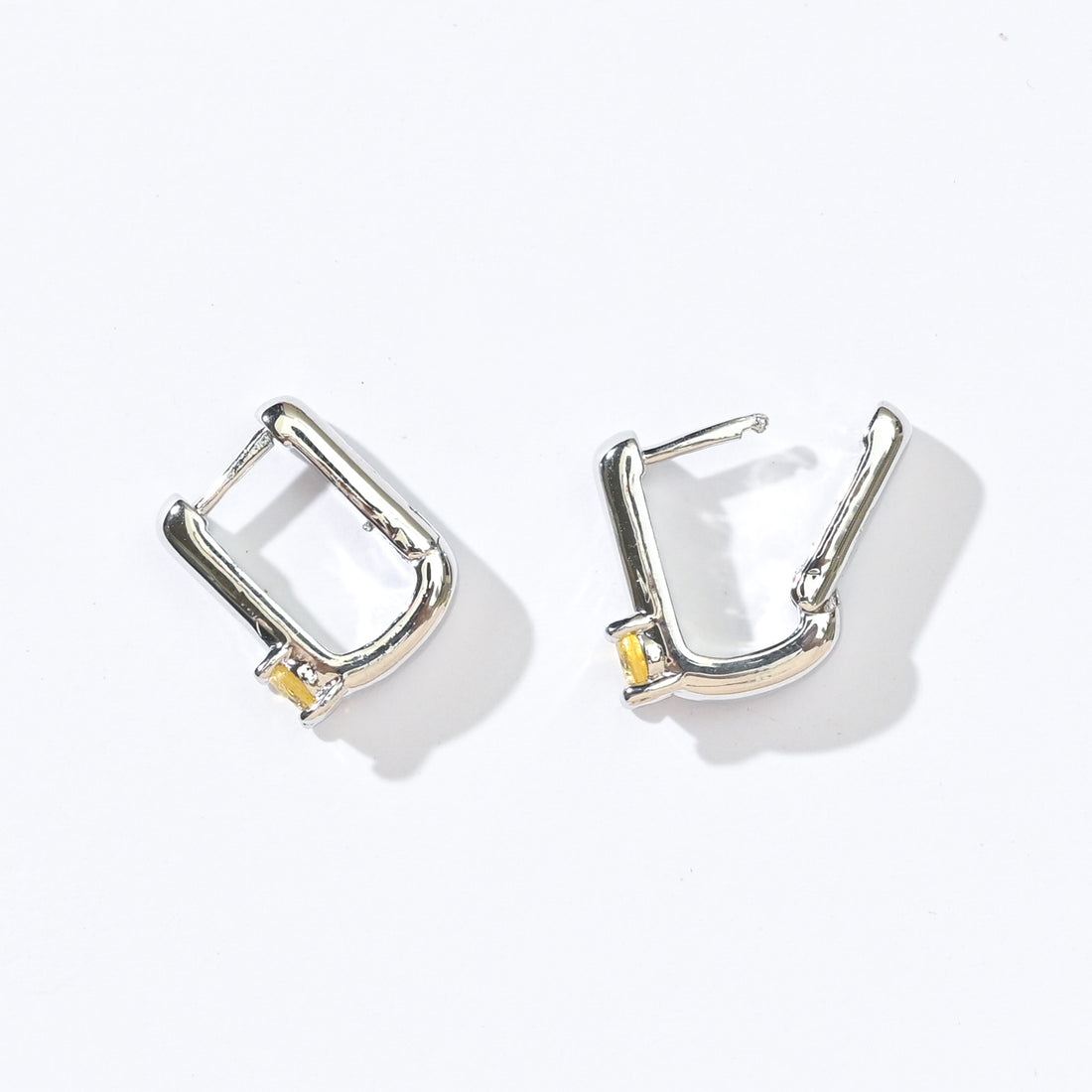 Sienna Minimalist Huggies | Sunrise Silver