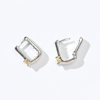 Sienna Minimalist Huggies | Sunrise Silver