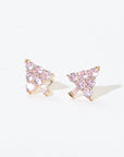 Ebony Tree Studs | Gold Pink