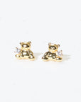 Huggie Bear Studs | Gold
