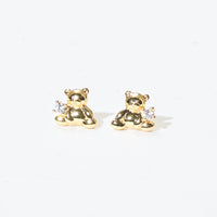 Huggie Bear Studs | Gold