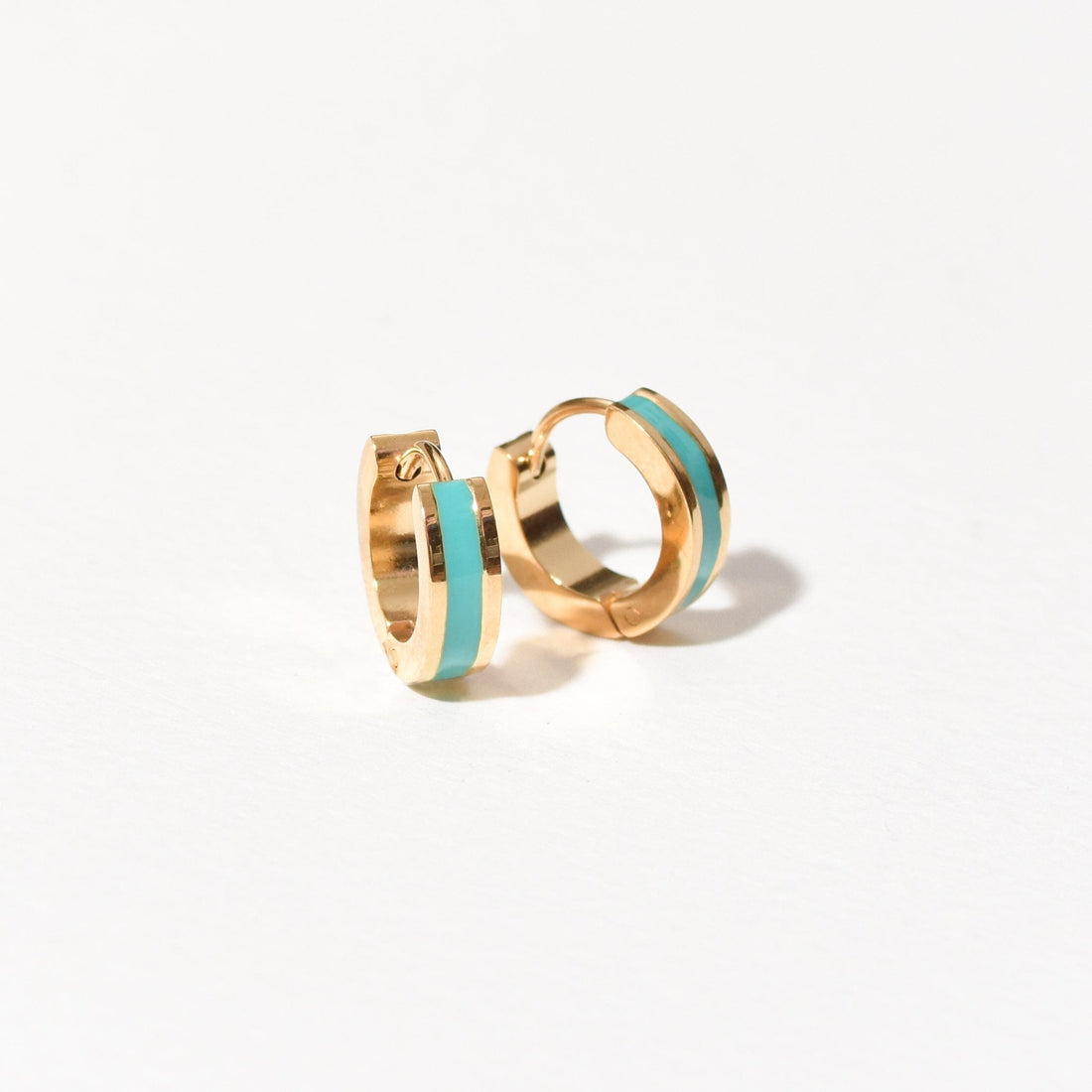 Lena Huggie Turquoise | Gold SST