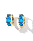 Madison Hoops | Royal Blue Gold