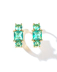 Madison Hoops | Spring Green Gold