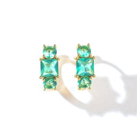 Madison Hoops | Spring Green Gold