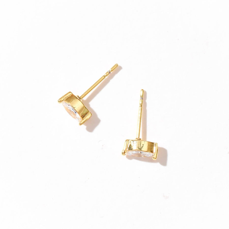 Carmen Marquise Studs | Gold