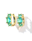 Madison Hoops | Spring Green Gold