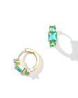 Madison Hoops | Spring Green Gold